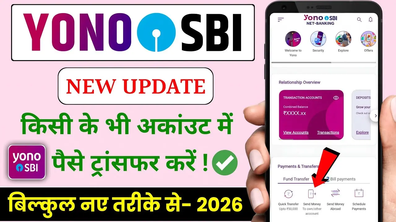 SBI Yono App Se paise kaise transfer Kare