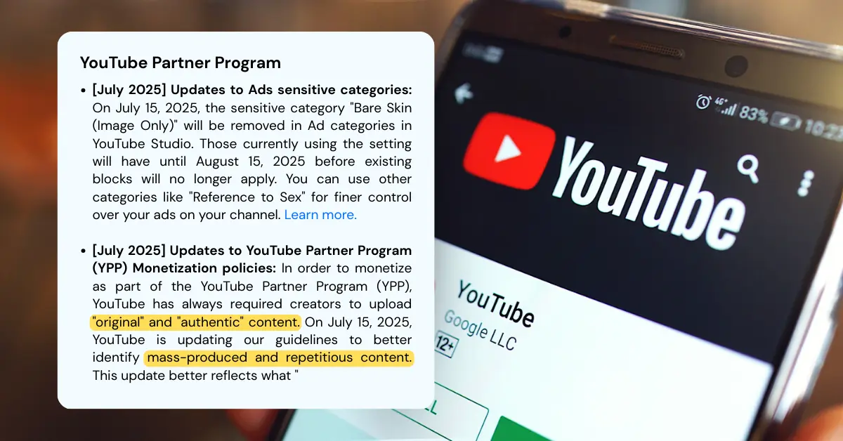 YouTube Monetization Update (2025) What Creators Need to Know